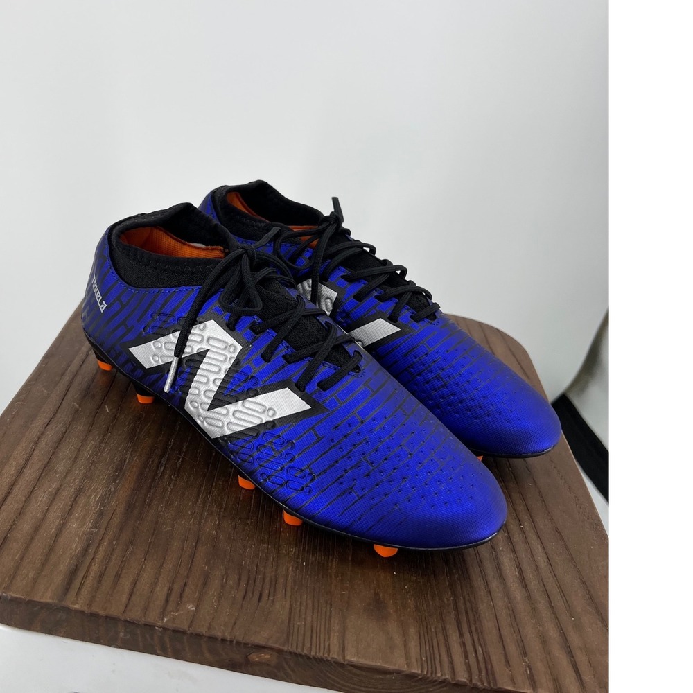 New Balance Tekela Soccer Cleats Blue Black Orange FG MS33FZ45 Mens 6 Womens 7.5